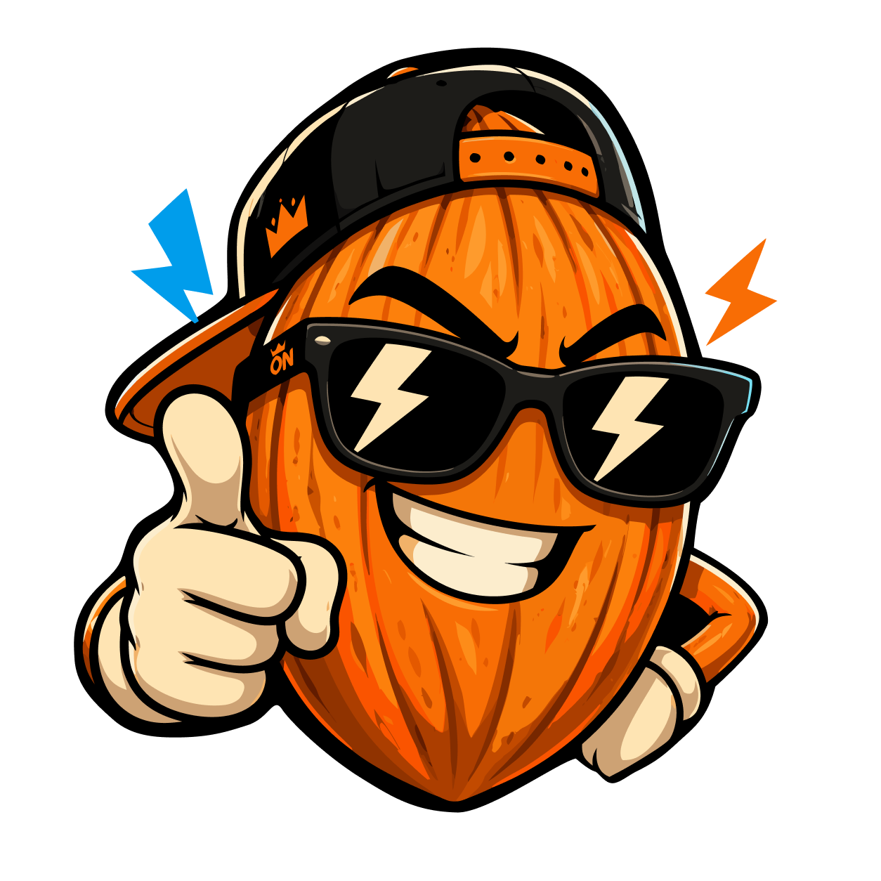 Orange Nuts mascot